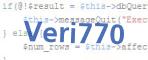 verification code